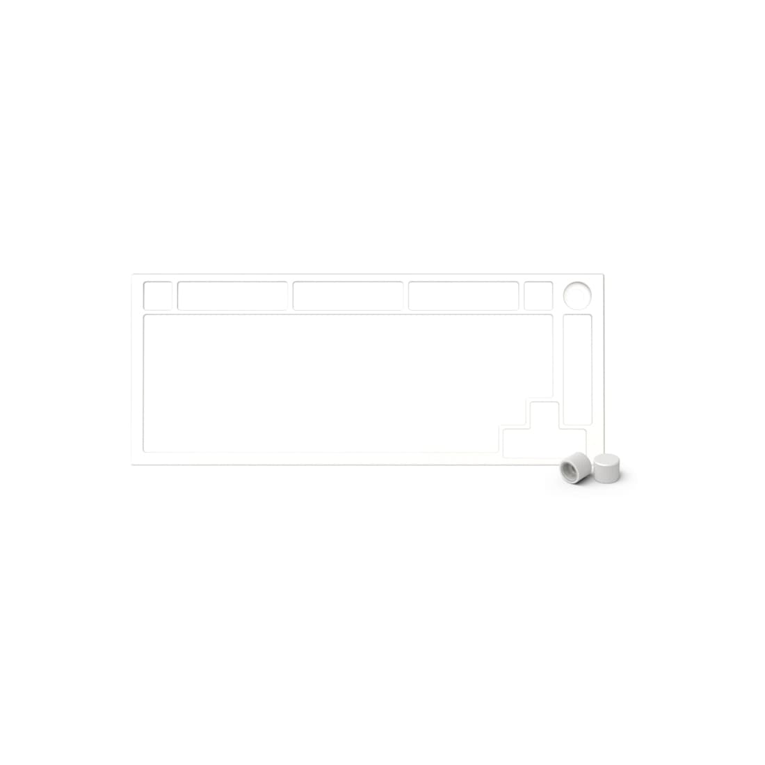 Запчасть к клавиатуре верхняя панель Glorious GMMK Pro Top Frame E-White (GLO-ACC-P75-TF-EW)
