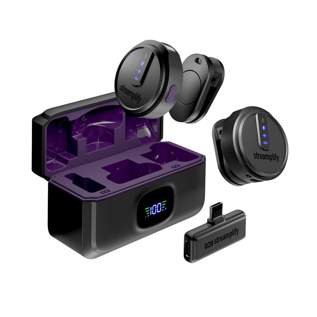 Петличный микрофон Streamplify MIC GO