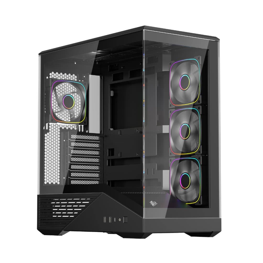 Компьютерный корпус 1STPLAYER FIREBASE GM7 Black без Б/П