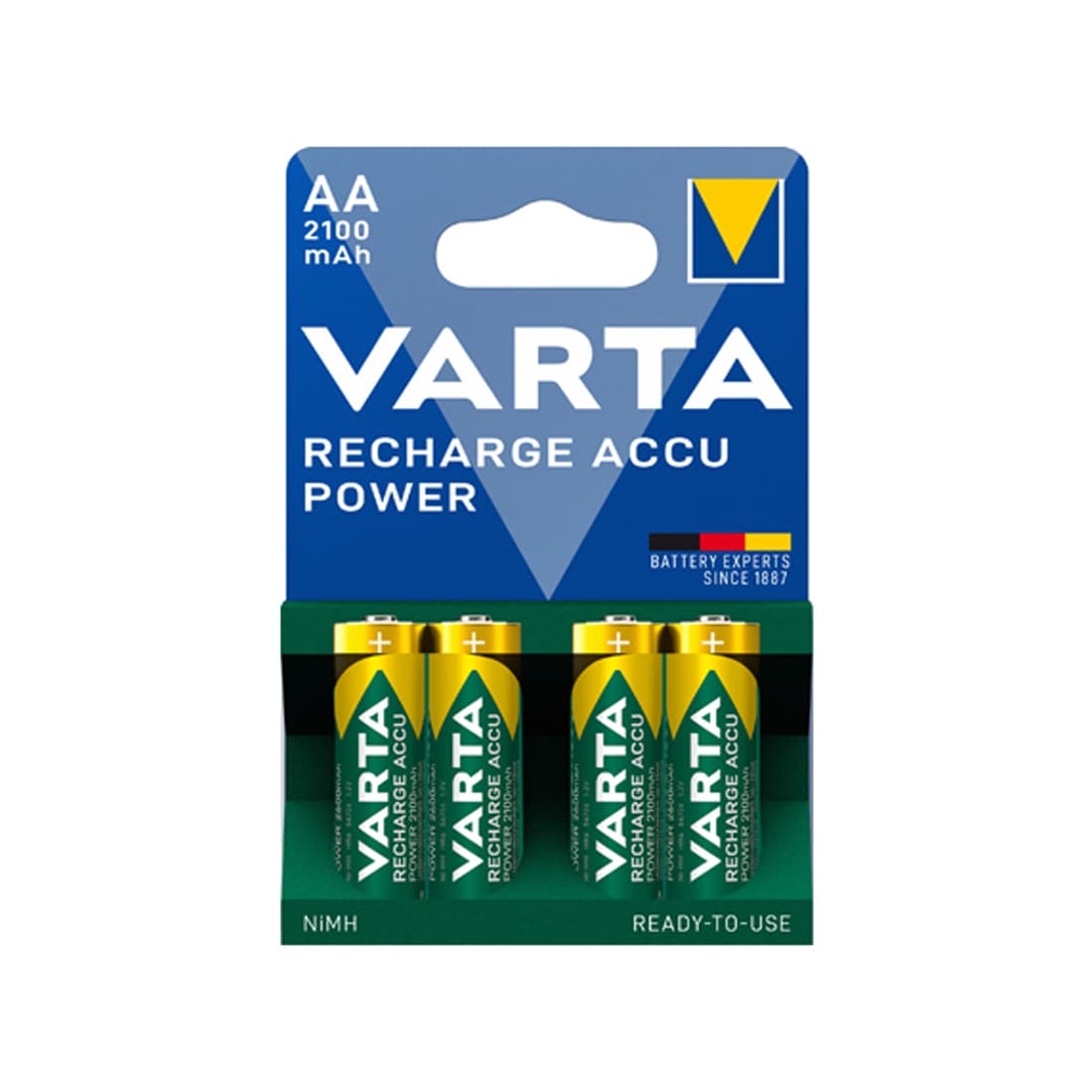 Аккумулятор VARTA R2U Mignon 1.2V - HR6/ AA 2100 мАч (4 шт)