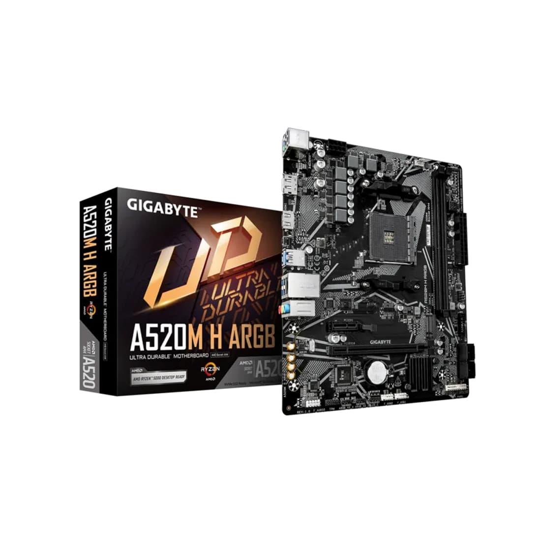 Материнская плата Gigabyte A520M H ARGB